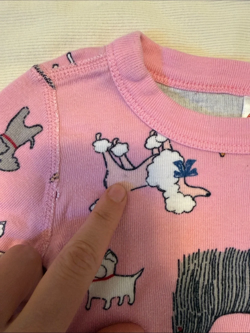 Hanna Andersson Pink Dog Print Pajama Set (2T)